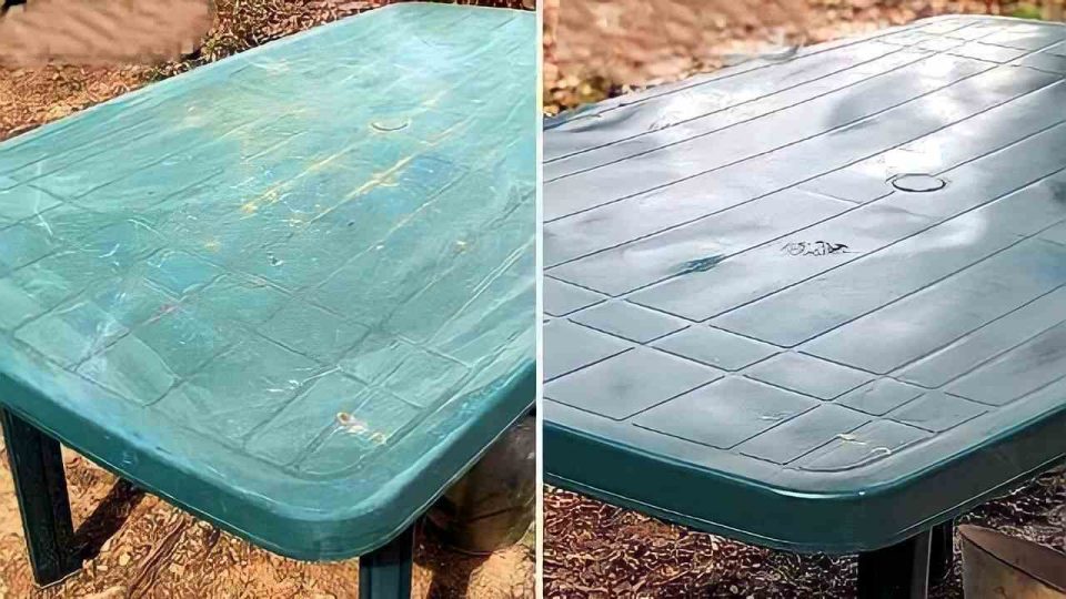 Table de jardin en plastique, voici comment la nettoyer pour lui redonner de l’éclat